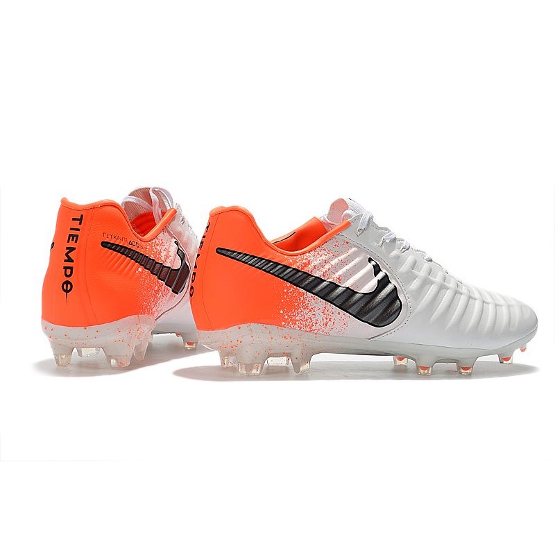 Nike Tiempo Legend Elite FG Bílý oranžový Černá